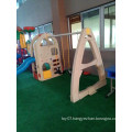 Infants plastic material indoor and outdoor slide and swing set